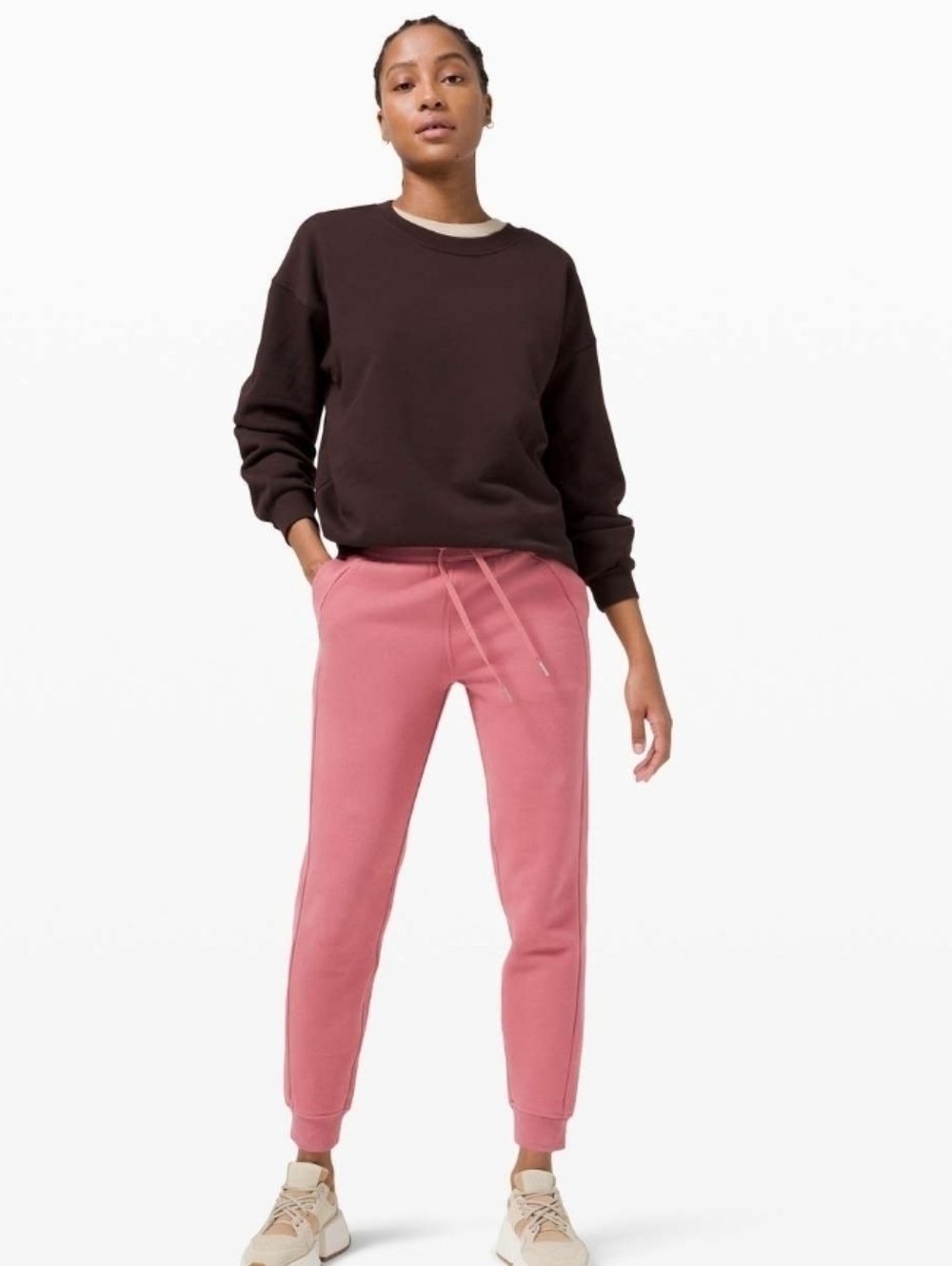Lululemon/Scuba High-rise Jogger/ Warm Dusty Rose/ Size US 12